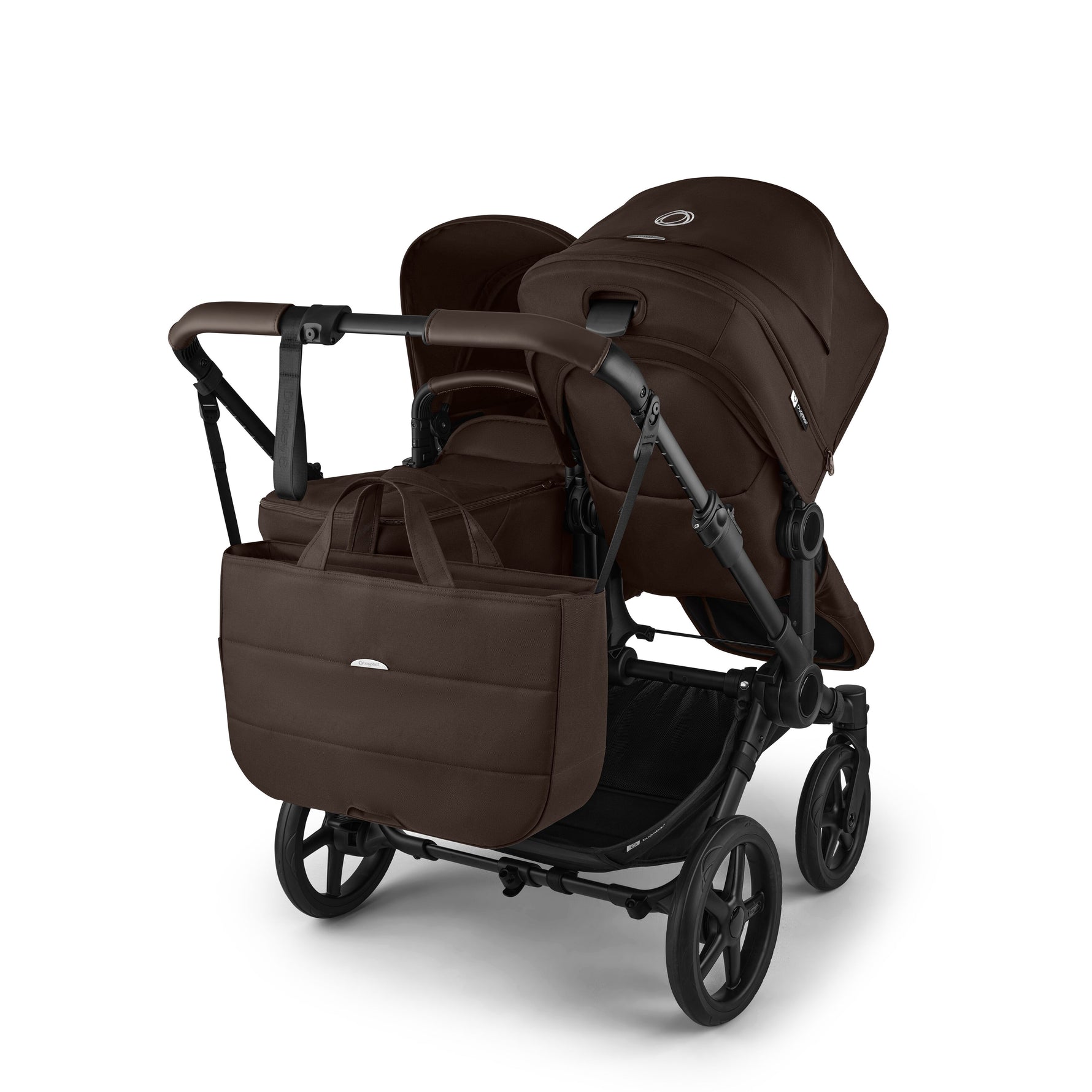 Bugaboo Donkey 6 Mono Complete Stroller - Cocoa Brown With Storage Bag and Multi-Age Kids