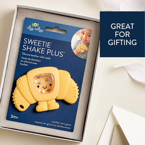 Itzy Ritzy Sweetie Shake Plus Rattle & Teether - Giftable Packaging