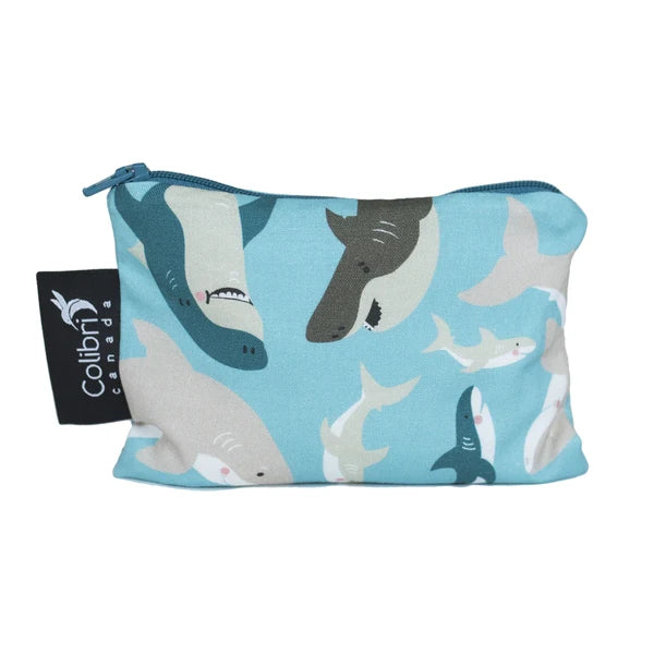 Sharks - Colibri Canada Reusable Snack Bag - Small