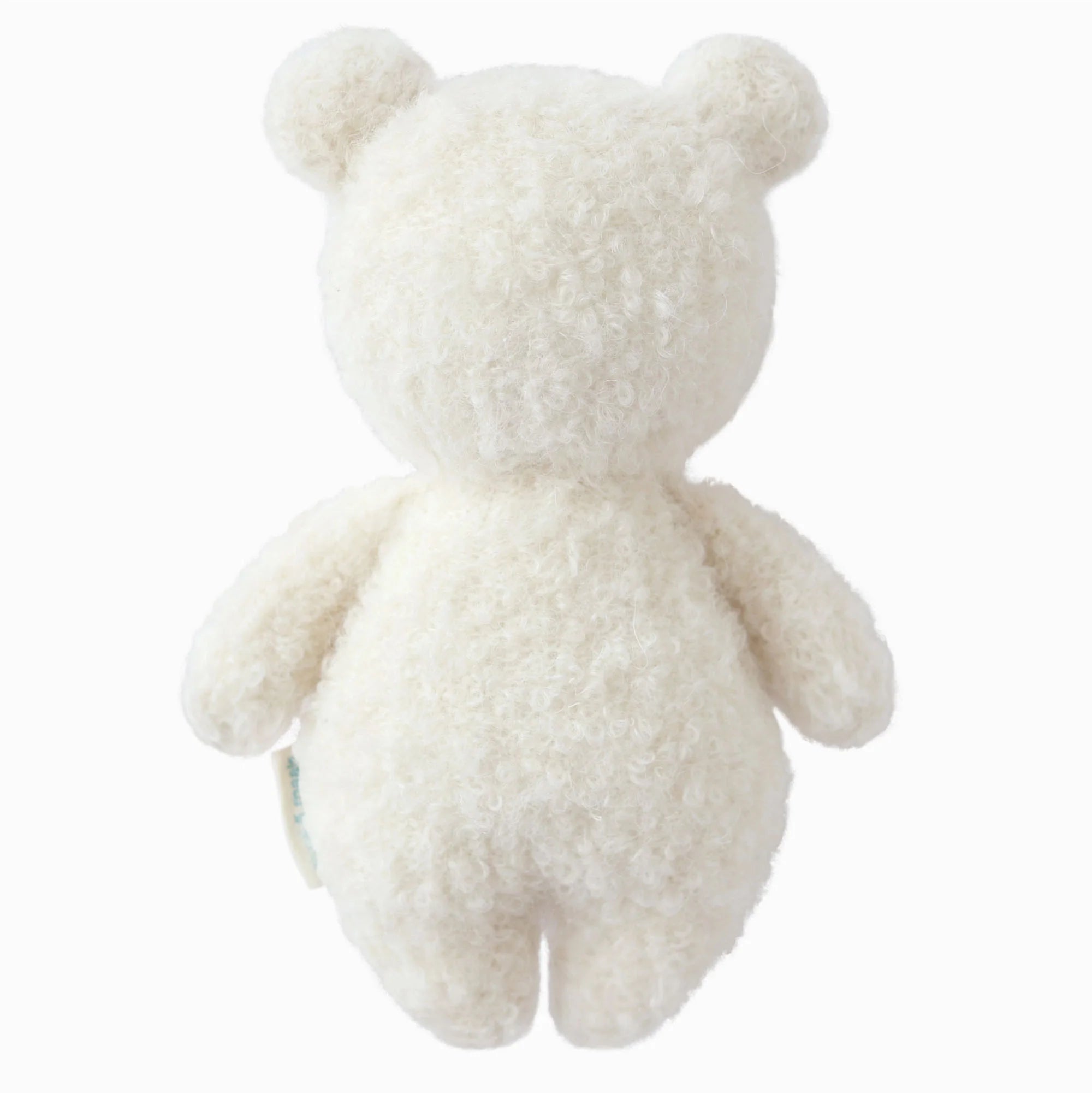 cuddle + kind Hand-Knit Baby Animal - Boucle Bear Ivory Back View