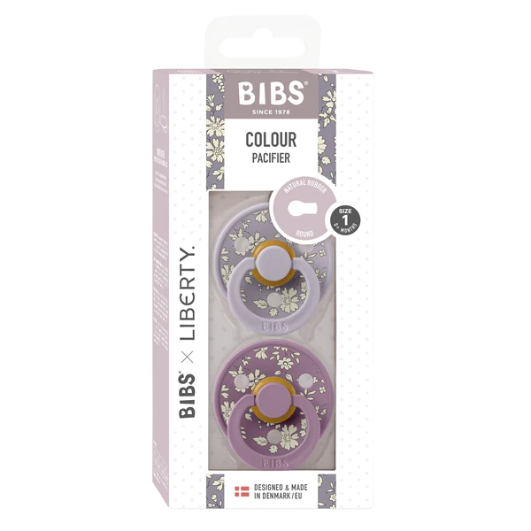 Capel Fossil Grey Mix BIBS x Libertry Colour Pacifier 2 Pack - BIBS x Libertry Colour Pacifier 2 Pack Capel Fossil Grey Mix - 3