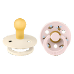 BIBS Pacifier Studio Collection 2 Pack - Ivory & Pink Bumblebee 2