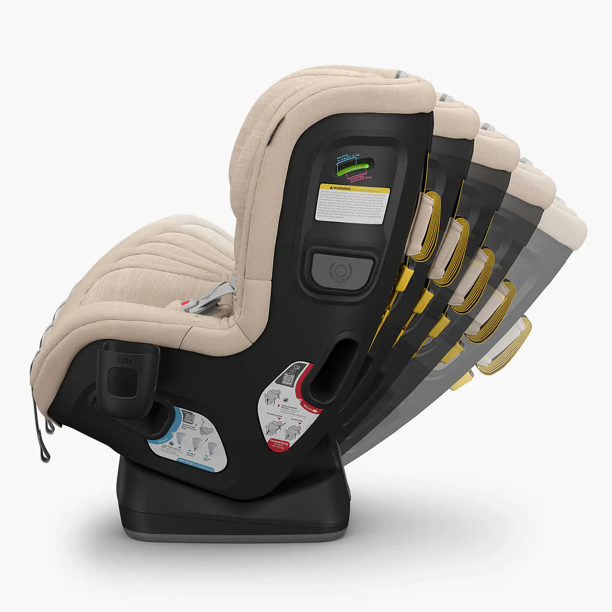 UPPAbaby Rove Convertible Car Seat - Kavneer - Recline Settings