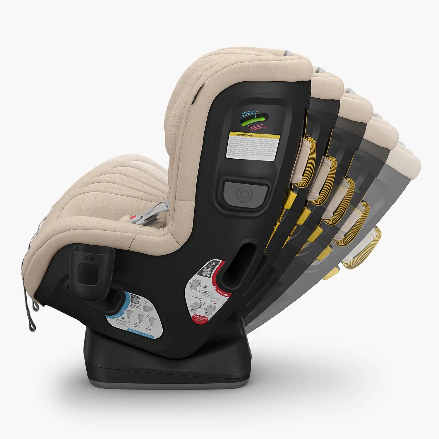 UPPAbaby Rove Convertible Car Seat - Kavneer - Recline Settings