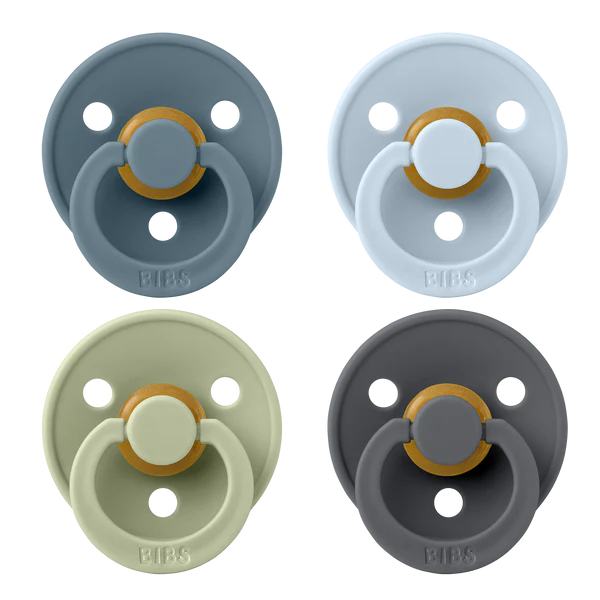 BIBS Pacifier Original 4 Pack - Petrol/Sage/Baby Blue/Iron