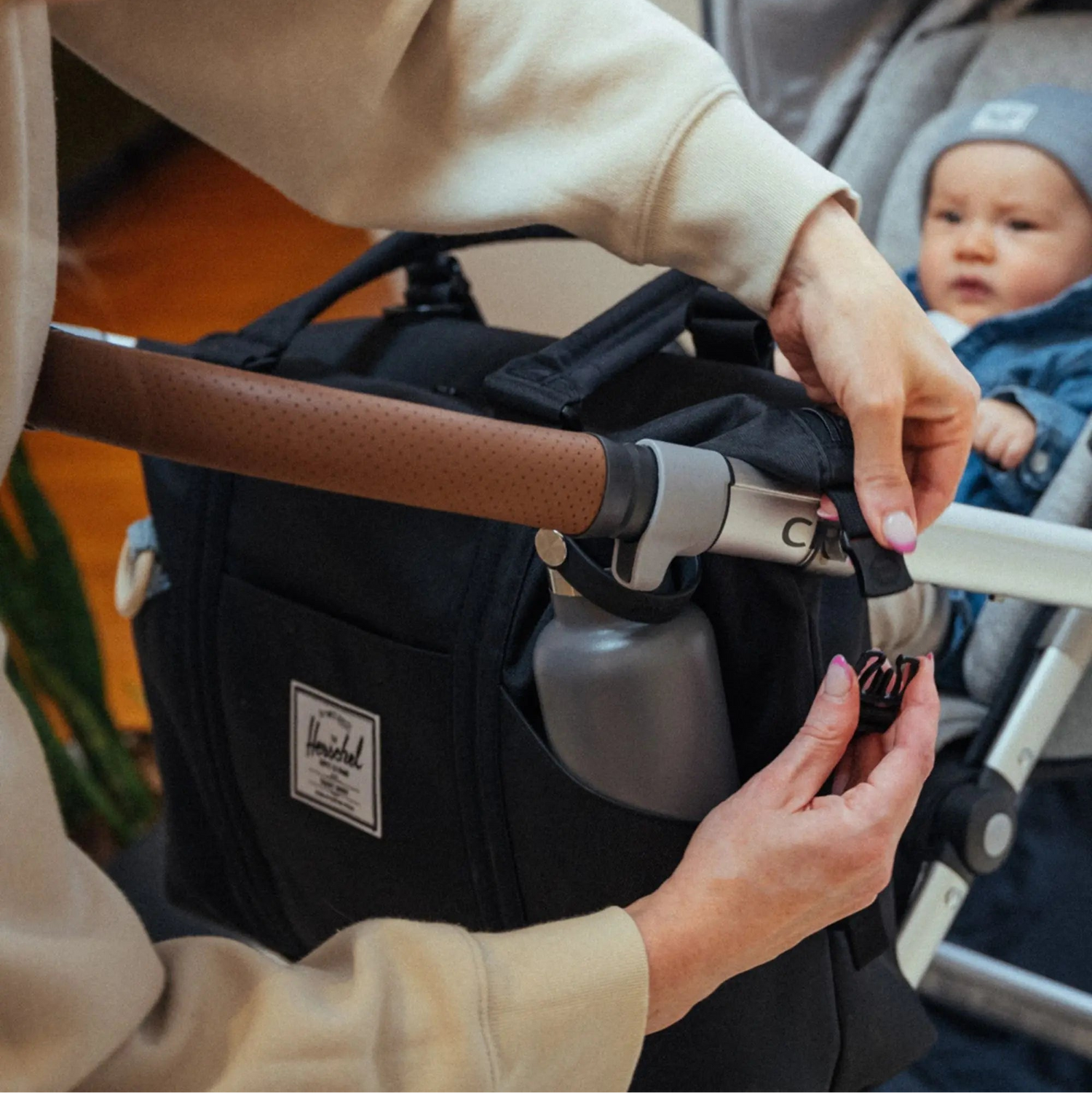 Herschel Strand Duffle Diaper Bag - Stroller Straps