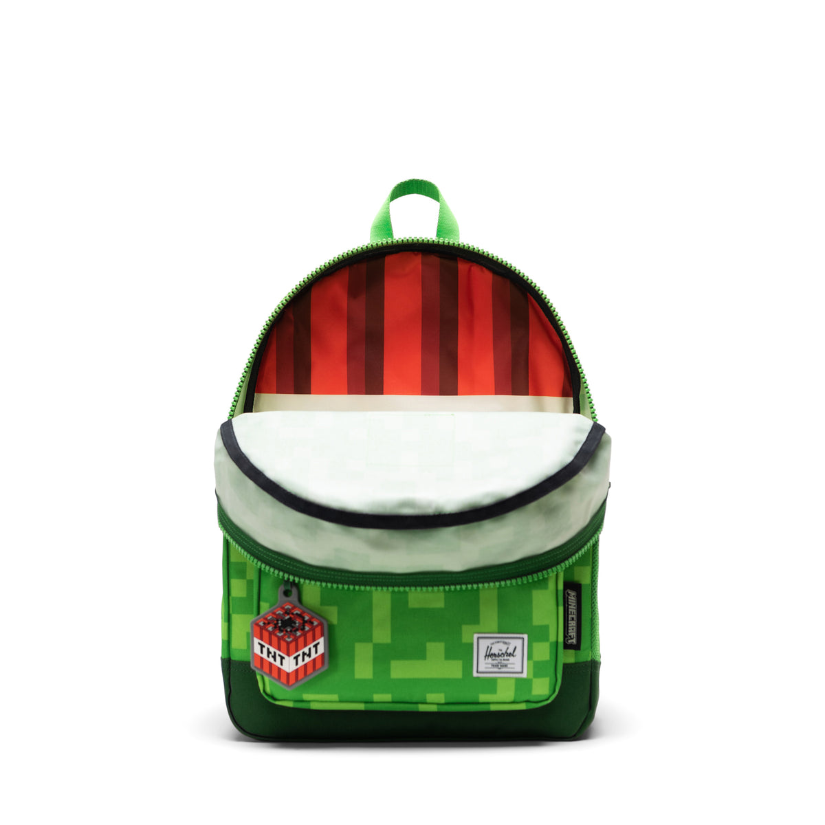 Herschel Minecraft™ Collection Heritage Kids Backpack - Creeper Custom Striped Liner