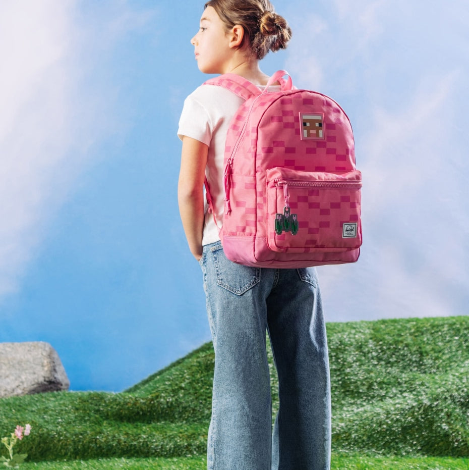 Herschel Minecraft™ Collection Heritage Kids Backpack - Pink Sheep Lifestyle 2