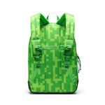 Herschel Minecraft™ Collection Heritage Youth Backpack - Creeper Back View with Shoulder Straps & Chest Clip