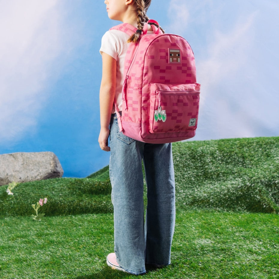 Herschel Minecraft™ Collection Heritage Youth Backpack - Pink Sheep Lifestyle 4