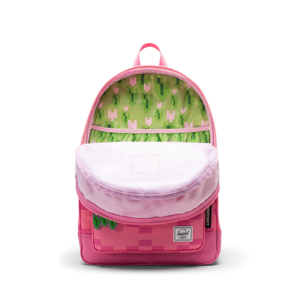 Herschel Minecraft™ Collection Heritage Youth Backpack - Pink Sheep Lining Detail