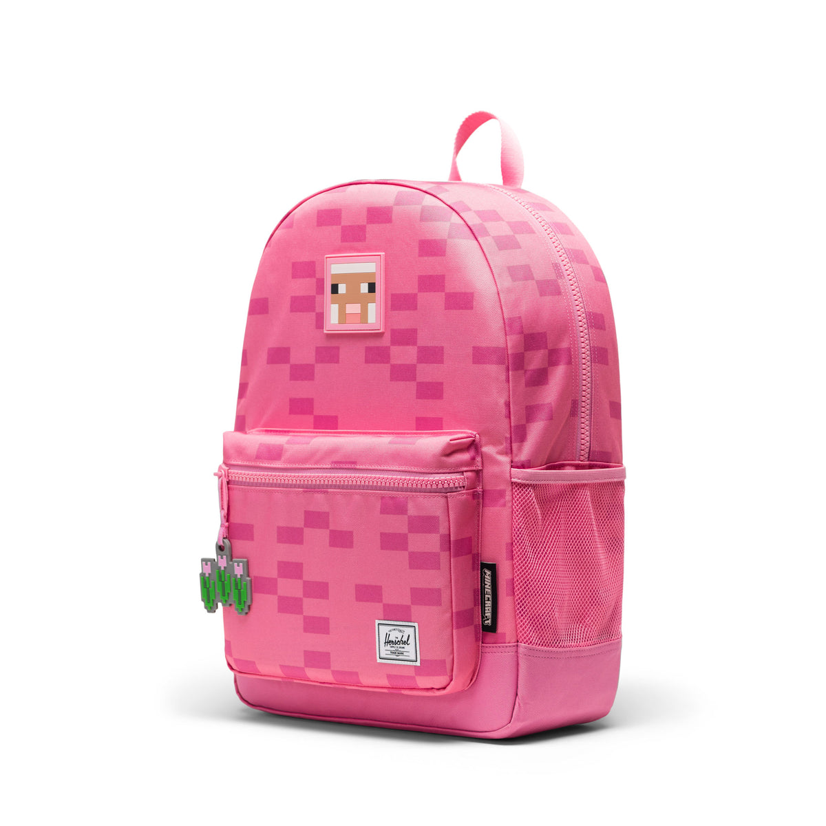 Herschel Minecraft™ Collection Heritage Youth Backpack - Pink Sheep Angle View