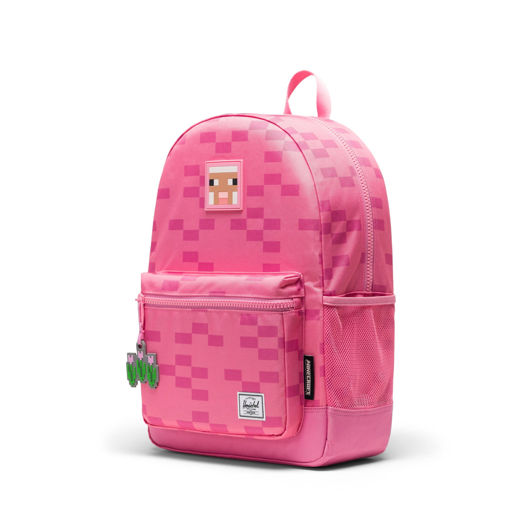 Herschel Minecraft™ Collection Heritage Youth Backpack - Pink Sheep Angle View