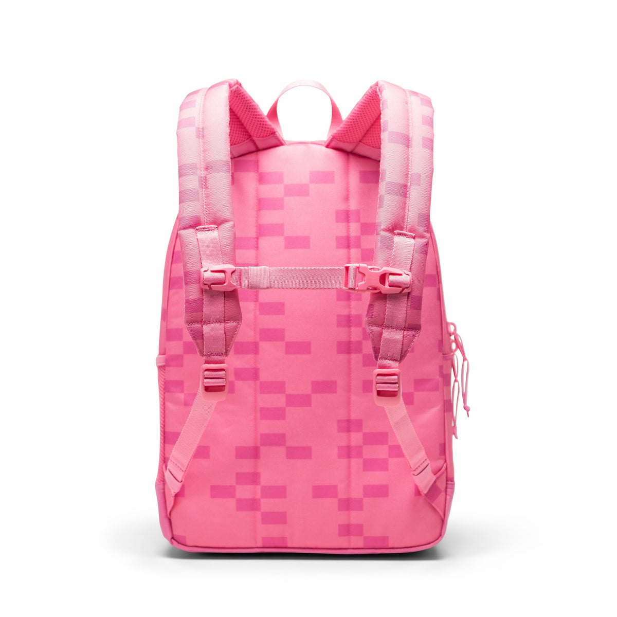 Herschel Minecraft™ Collection Heritage Youth Backpack - Pink Sheep Back View with Shoulder Straps & Chest Harness