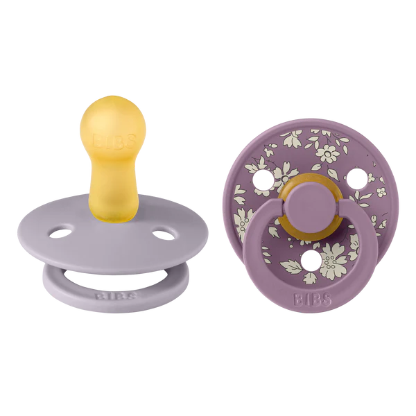 Capel Fossil Grey Mix BIBS x Libertry Colour Pacifier 2 Pack - BIBS x Libertry Colour Pacifier 2 Pack Capel Fossil Grey Mix - 2