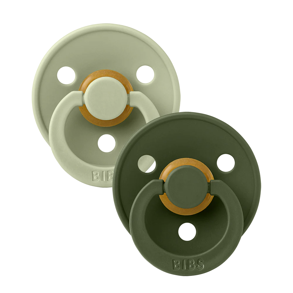 Sage and Hunter Green BIBS Pacifier Multicolour Combo 2 Pack - BIBS Pacifier Multicolour Combo 2 Pack Sage and Hunter Green