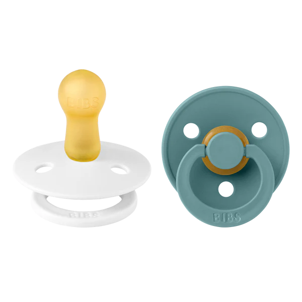 BIBS Pacifier 2 Pack - Island Sea & White