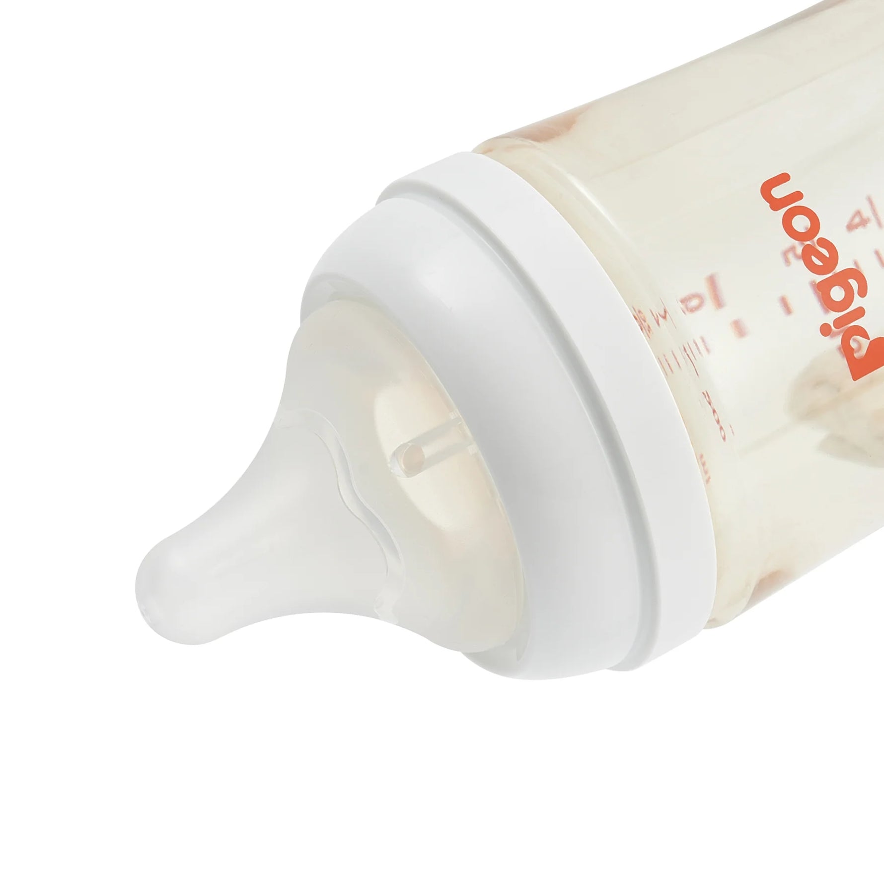 Close Up of Bottle Nipple - Pigeon PPSU Bottle - 8oz with M/3M+ Nipple/Stage 3