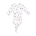 Angel Dear Knotted Gown & Beanie Hat Set - Explorer Puppy - Front View Gown