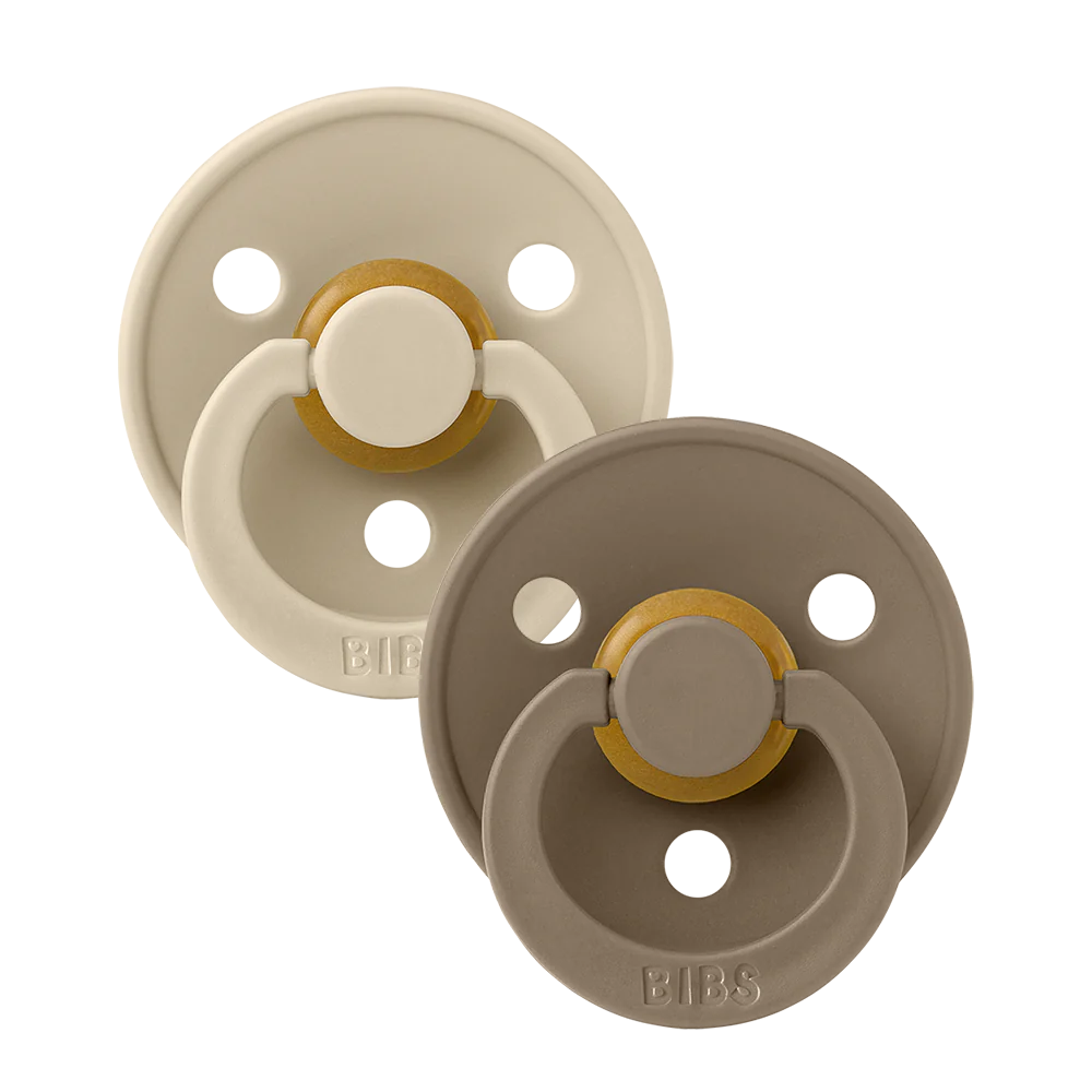 Dark Oak and Vanilla BIBS Pacifier Multicolour Combo 2 Pack - BIBS Pacifier Multicolour Combo 2 Pack Dark Oak and Vanilla