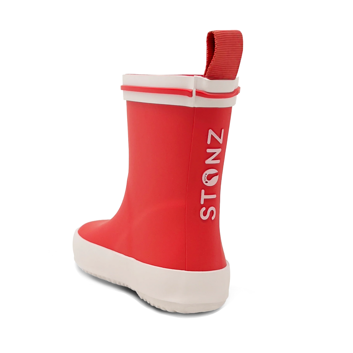 Stonz Toddler & Kid Waterproof Retro Rain Boots - Lollipop Back Angle View
