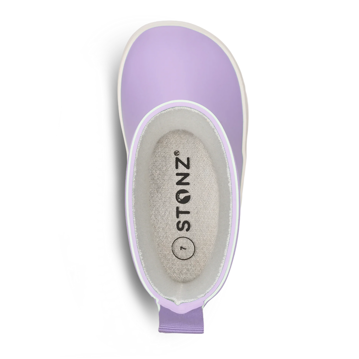 Stonz Toddler & Kid Waterproof Retro Rain Boots - Lilac Top View