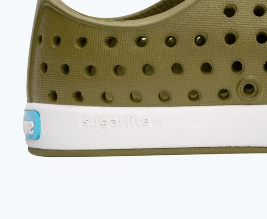 Native Shoes Jefferson Child Shoe - Rookie Green / Shell White Detail