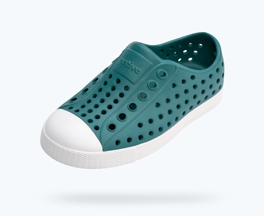 Native Shoes Jefferson Child Shoe - Patina Green / Shell White
