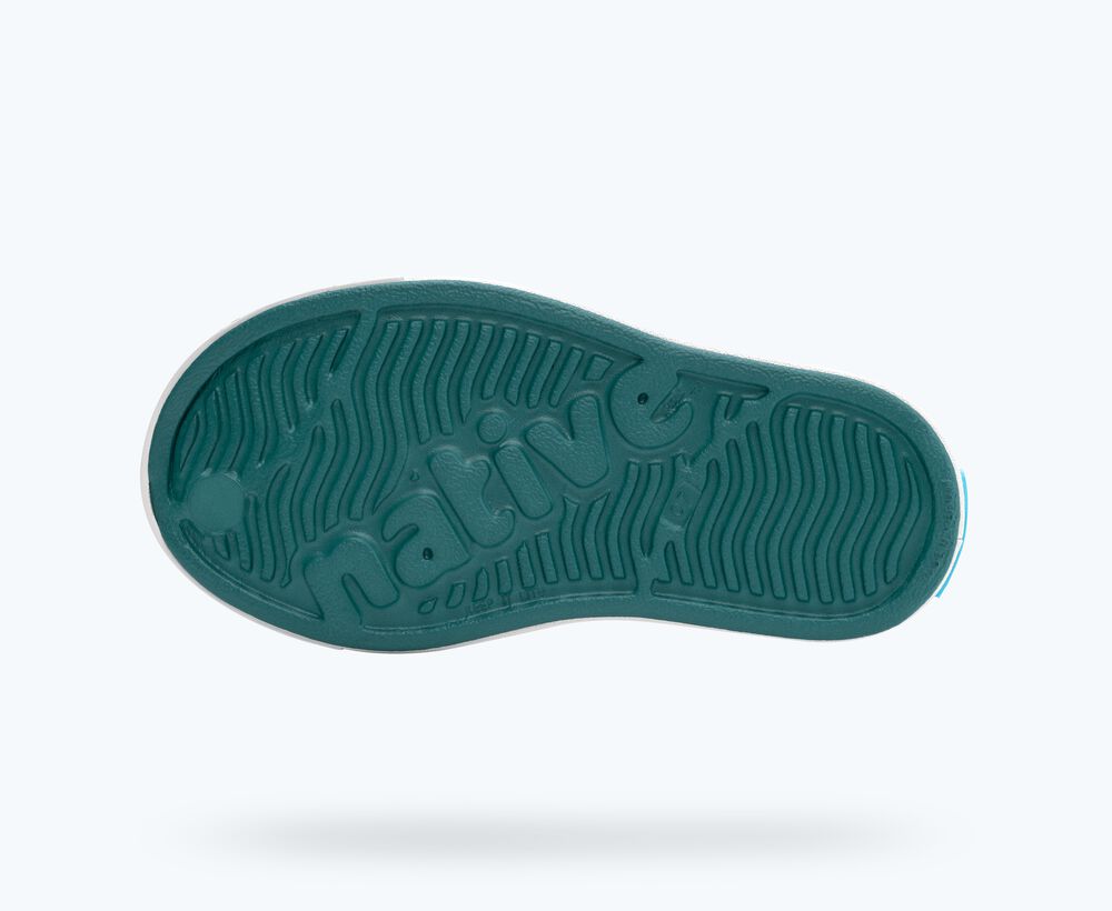 Native Shoes Jefferson Child Shoe - Patina Green / Shell White 3