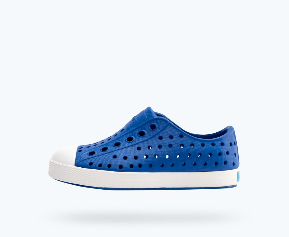 Native Shoes Jefferson Child Shoe - UV Blue / Shell White