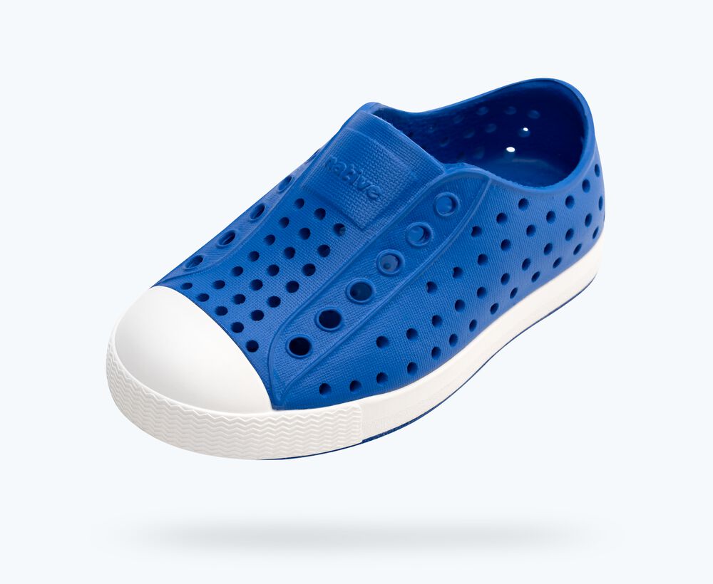 Native Shoes Jefferson Child Shoe - UV Blue / Shell White
