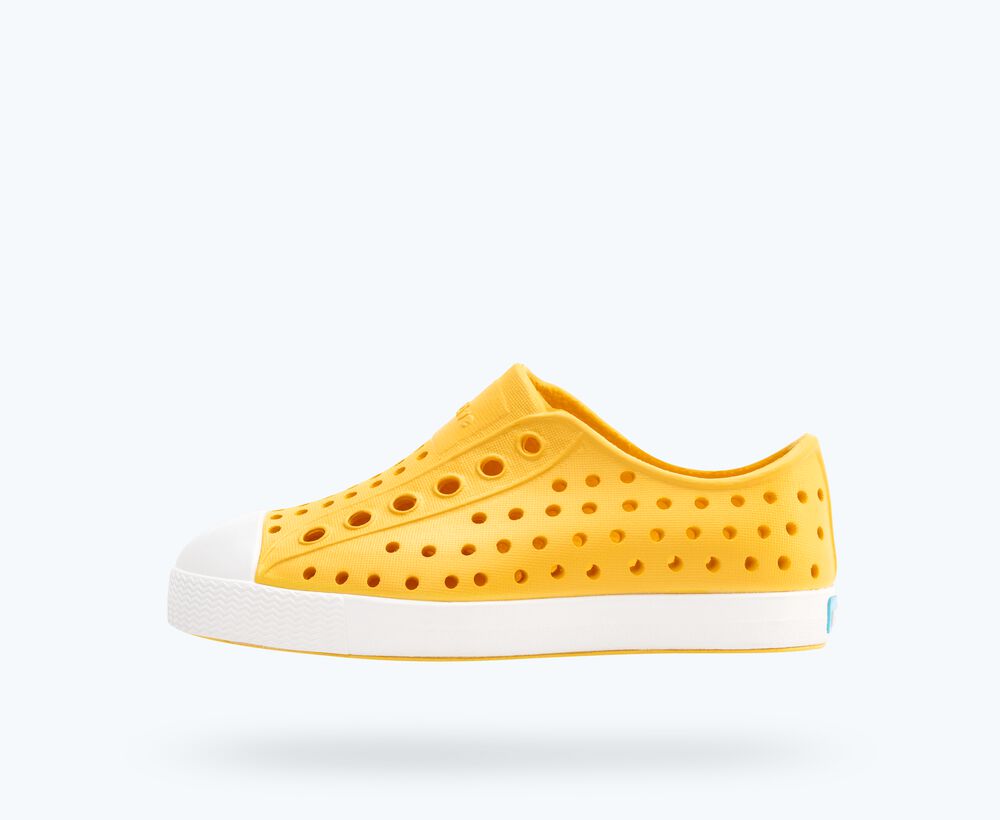 Native Shoes Jefferson Child Shoe - Pollen Yellow / Shell White