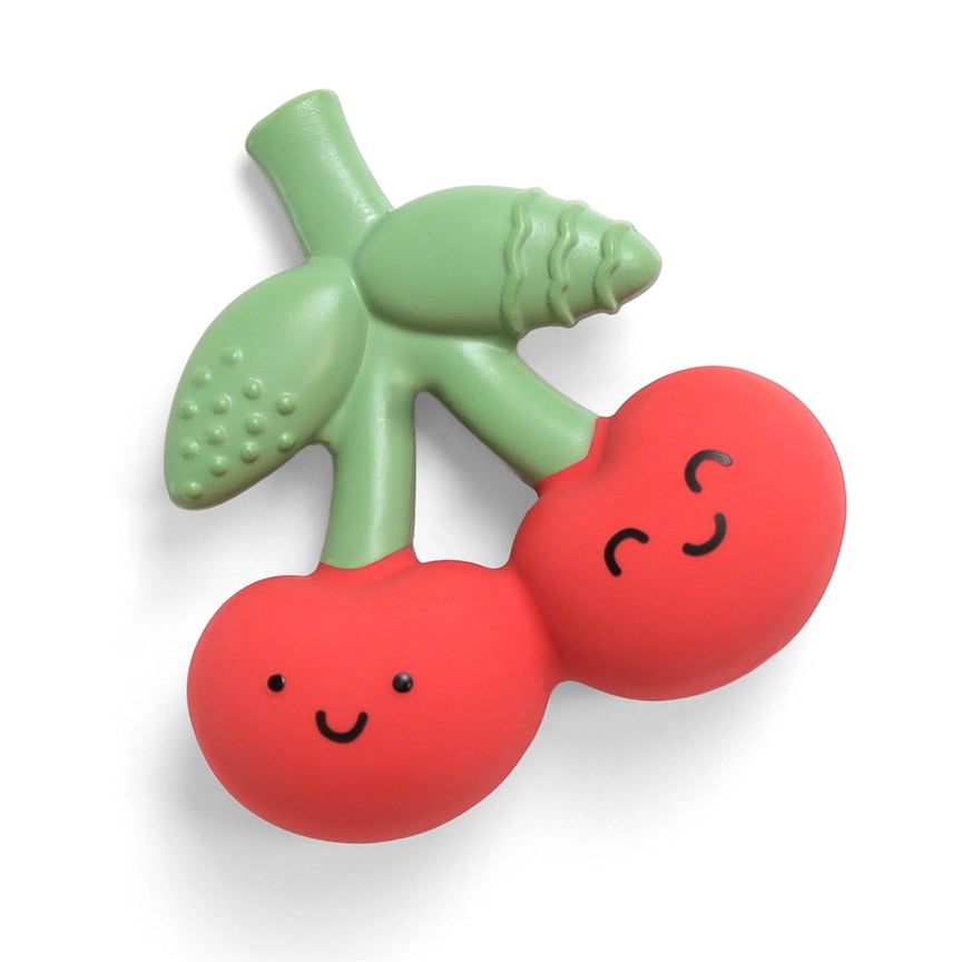 Itzy Ritzy Comfort Crew Natural Rubber Teether - Cherry