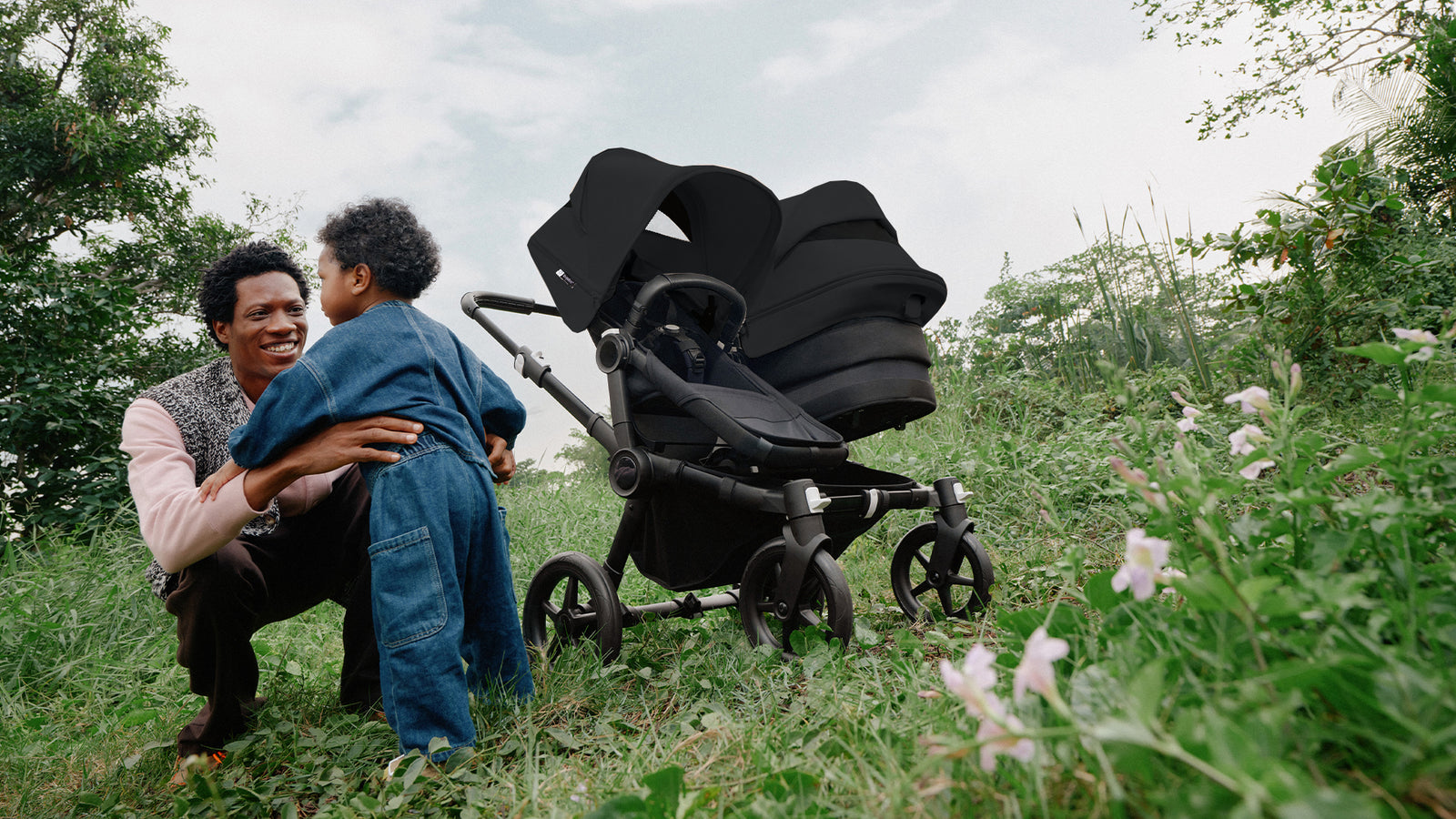 Bugaboo Donkey5 Mono Complete Stroller - Black Frame/Misty White