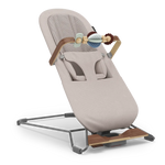 Townsend (Beige Soft Knit | Grey Frame | Walnut Wood) - UPPAbaby Mira V2 3-in-1 Bouncer