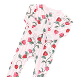 Kyte Baby Zippered Footie Strawberry Fields - Features