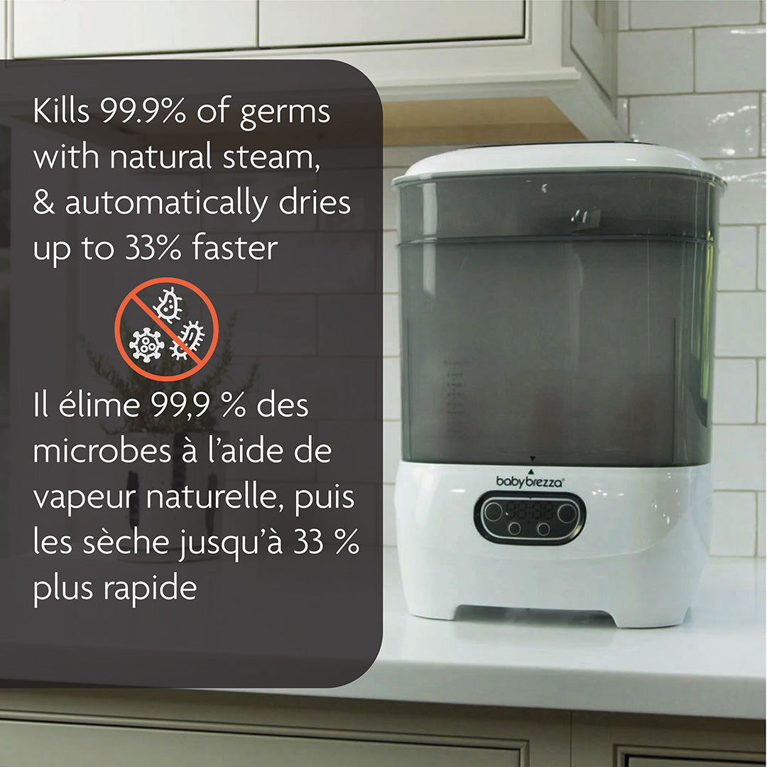 Baby Brezza One Step Sterilizer Dryer Advanced - Kills 99.9% of Germs with Steam