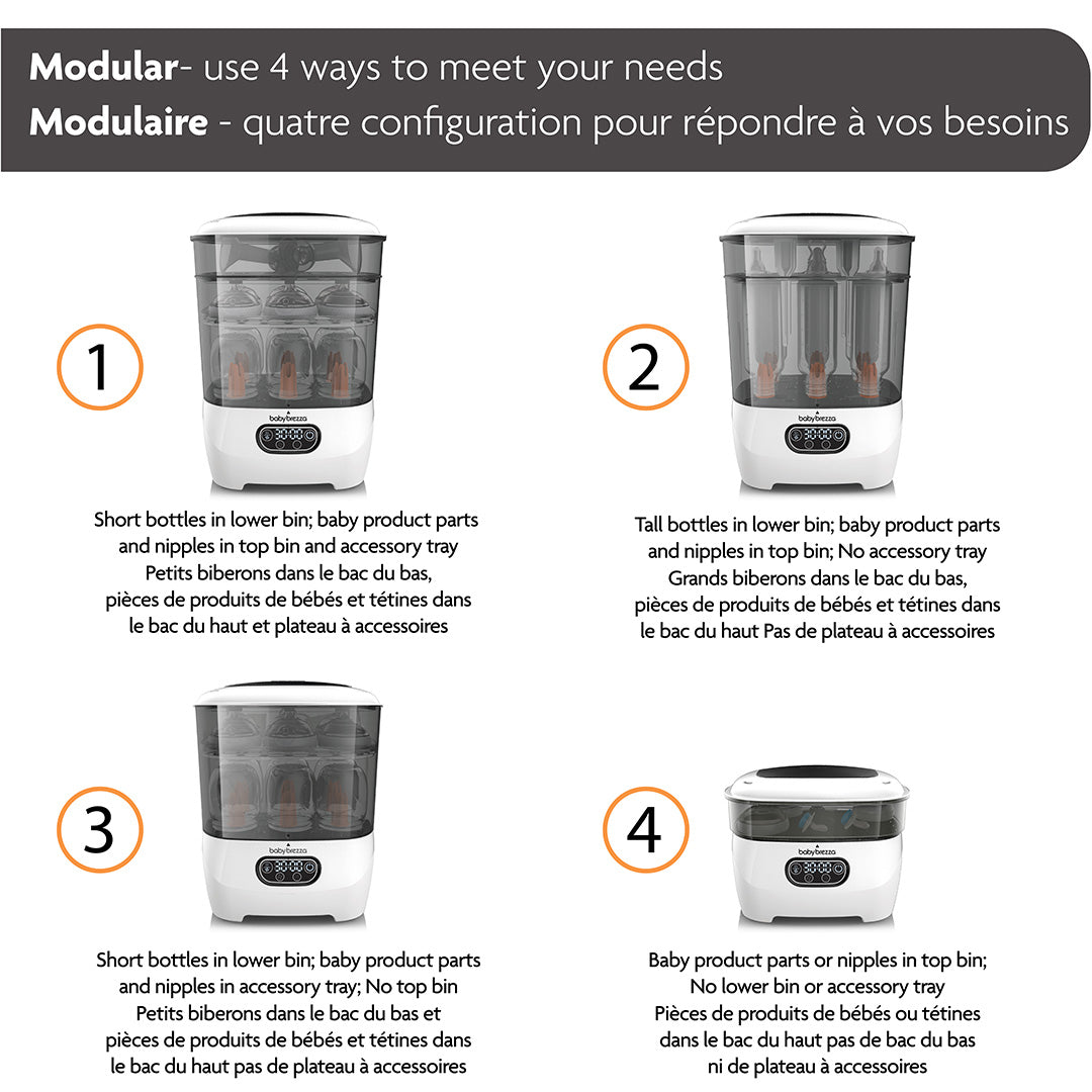 Baby Brezza One Step Sterilizer Dryer Advanced - 4 Modes of Use