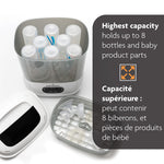 Baby Brezza One Step Sterilizer Dryer Advanced - High Capacity Holds Up to 8 Bottles & Parts