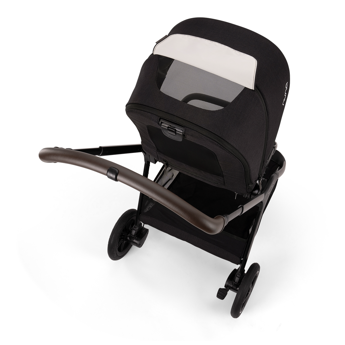 Nuna TRIV Next Stroller - Caviar Peek-a-Boo