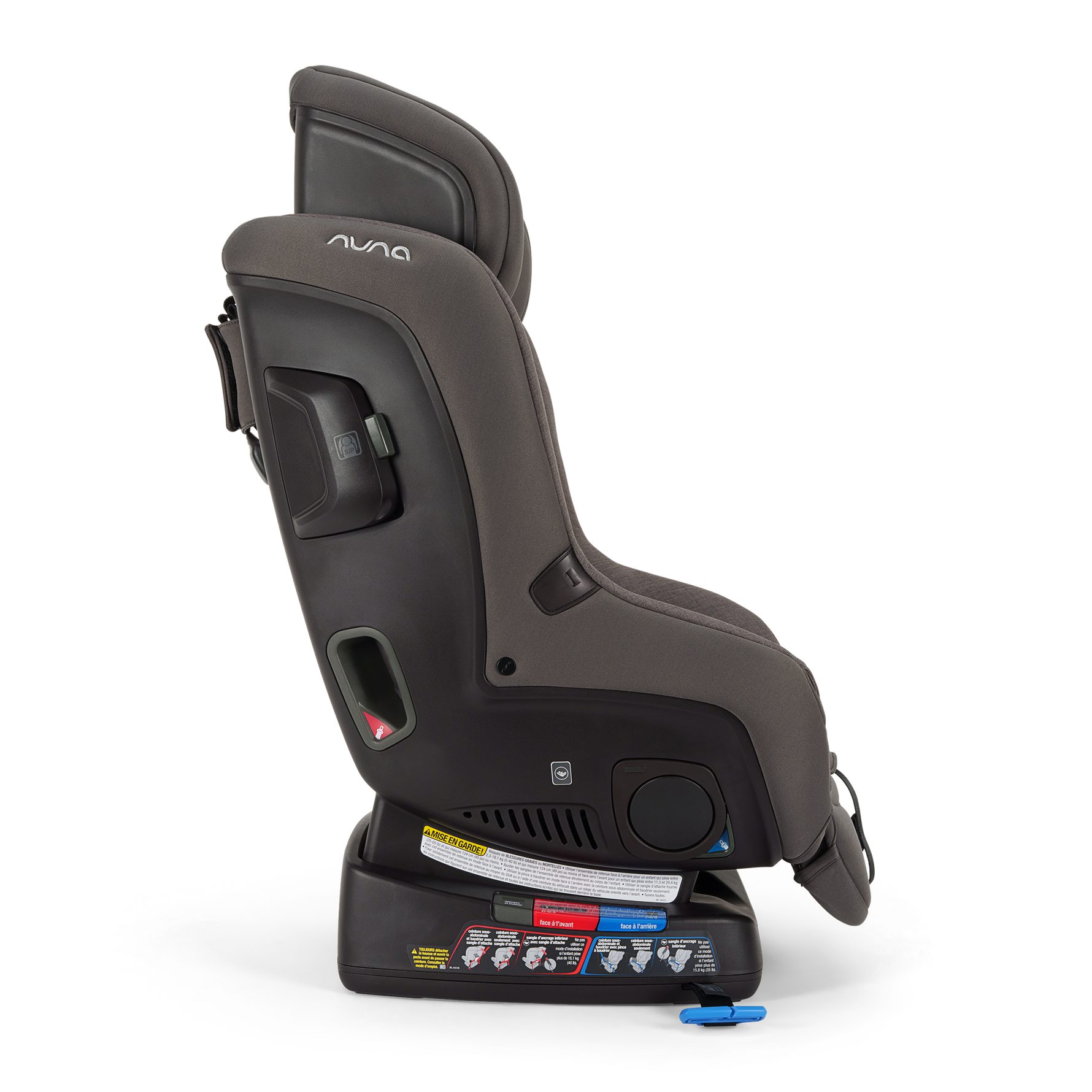 Nuna RAVA Convertible Car Seat Pewter - Side Profile