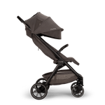 Nuna TRVL lx Stroller - Pewter Upright with Canopy Extended