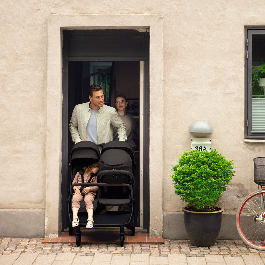 Caviar Nuna TRVL DUBL Stroller -  Lifestyle