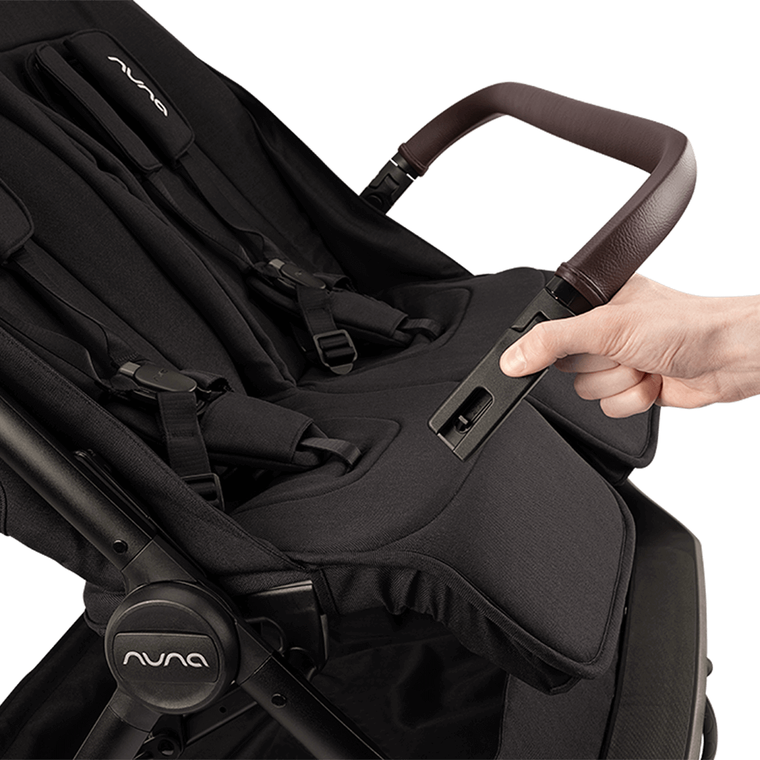 Caviar Nuna TRVL DUBL Stroller -  Removable Bumper Bar