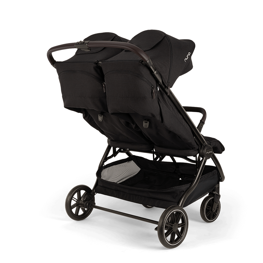 Caviar Nuna TRVL DUBL Stroller -  Back View