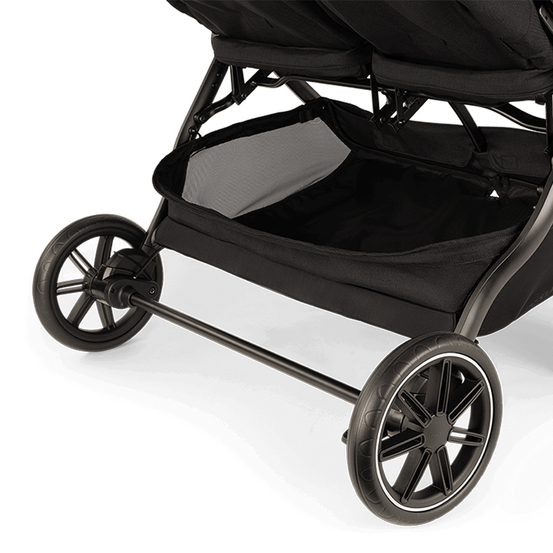Caviar Nuna TRVL DUBL Stroller -  Basket View