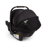 Nuna PIPA Urbn Infant Car Seat - Caviar Back Angle View with Mesh Window