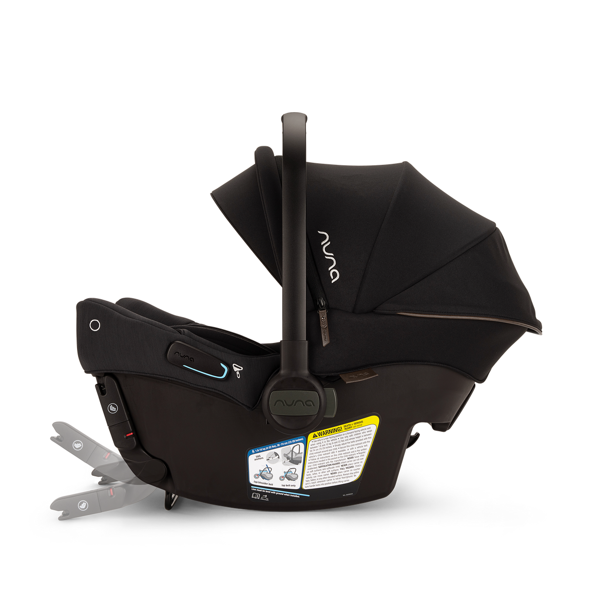 Nuna MIXX Next + PIPA urbn Travel System - Car Seat Side View