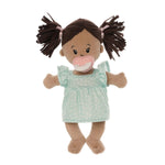 Manhattan Toy Love, Stella Doll - Beige with Brown Pigtails Front View with Pacifier
