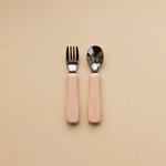 Blush - Minika Toddler Fork & Spoon Cutlery Set